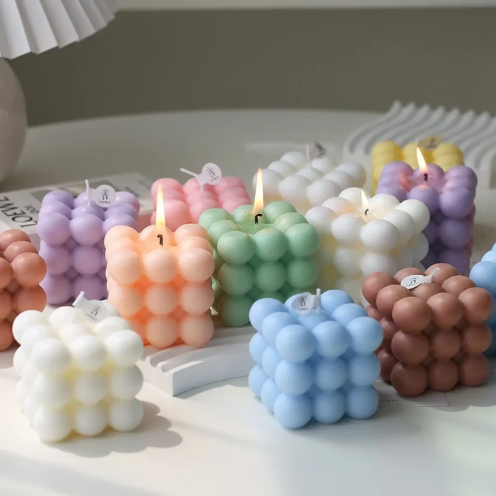 Candle Mold Silicone DIY Cubic - Art Craft Halloween ulasan dan harga